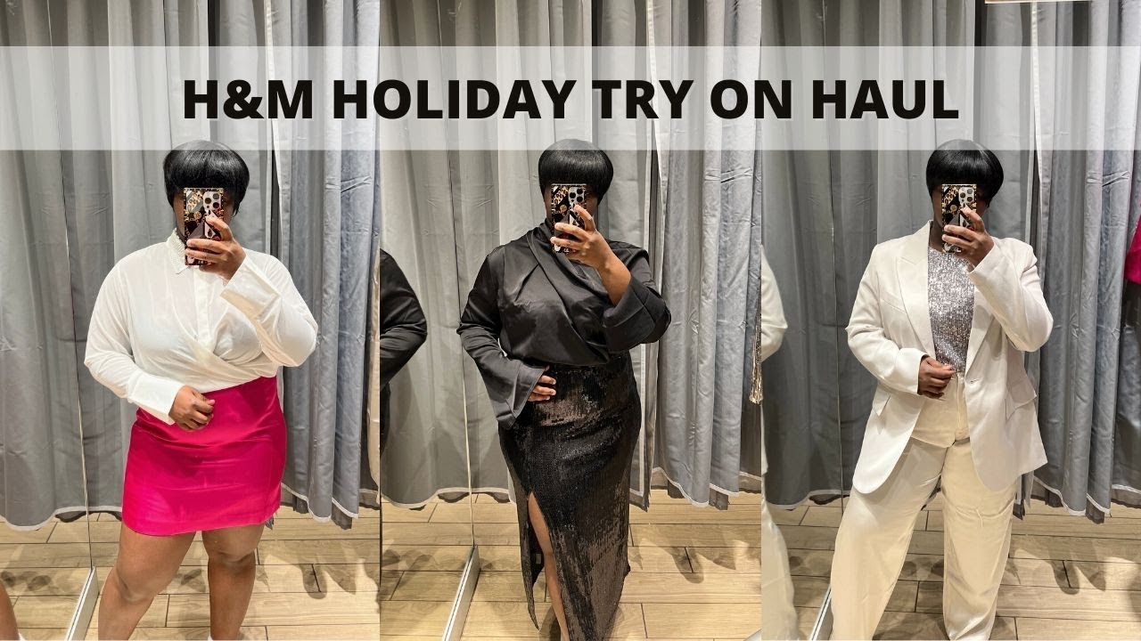H&M Curvy Holiday Try On Haul Dresses + Blazers + Skirts