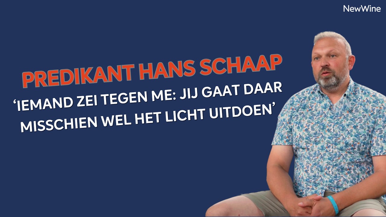 Predikant Hans Schaap vertelt over de opbloei van zijn gemeente, die bijna op sterven na dood was.