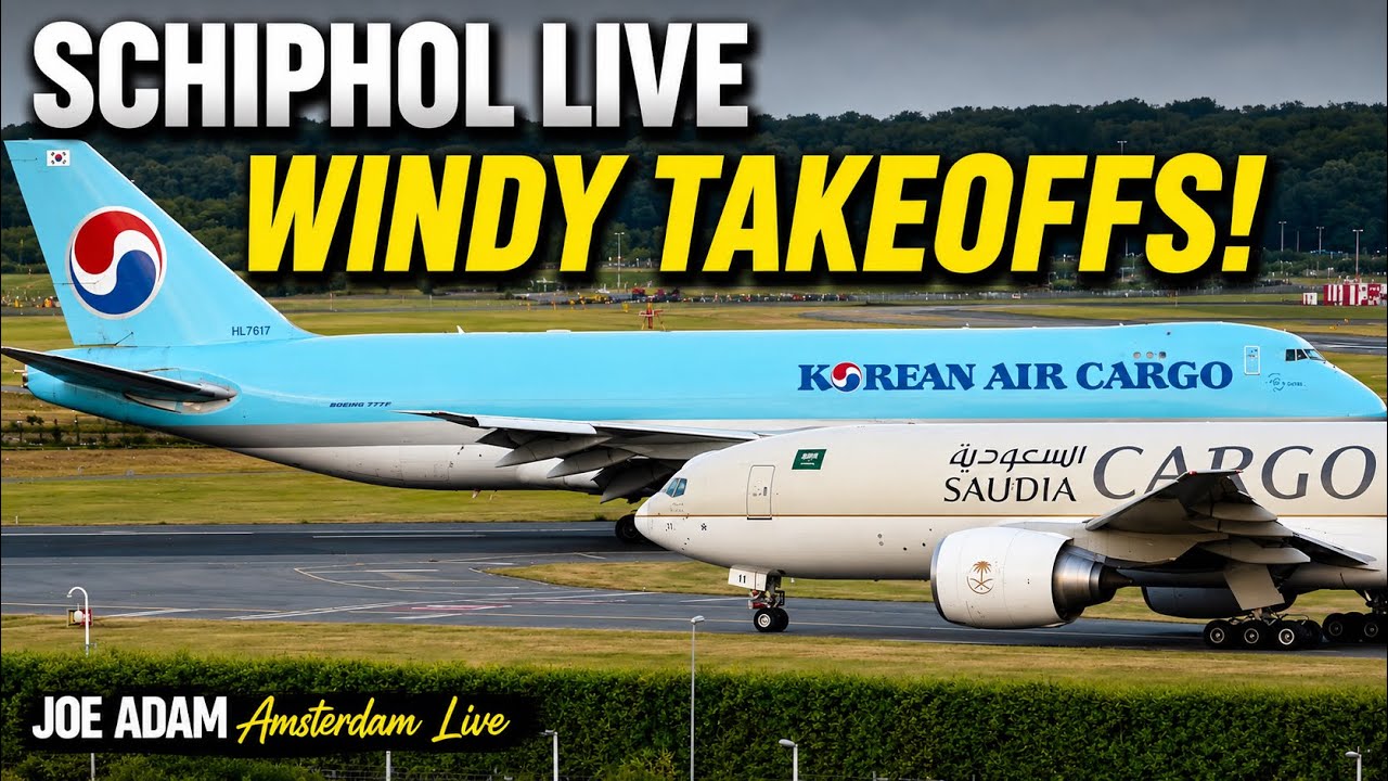 🔴 LIVE: Windy Takeoffs at Schiphol | August 5, 2026