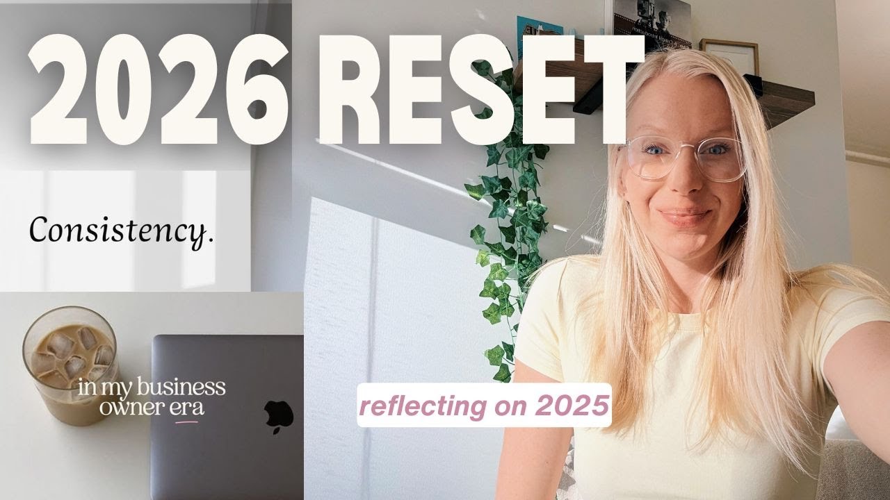 2026 RESET 📆 Annual goal setting, 2025 reflections & vision boarding