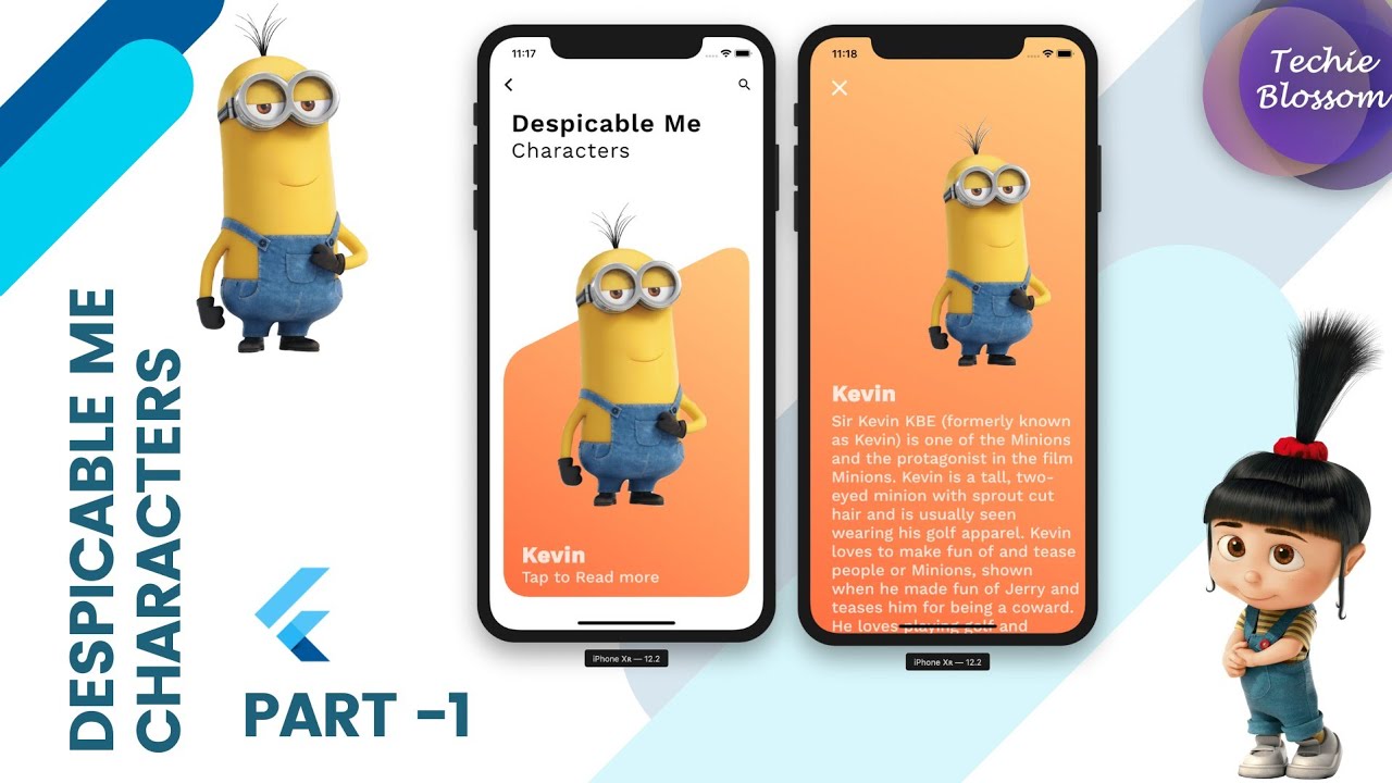 Flutter UI | Despicable Me Characters - Part 1