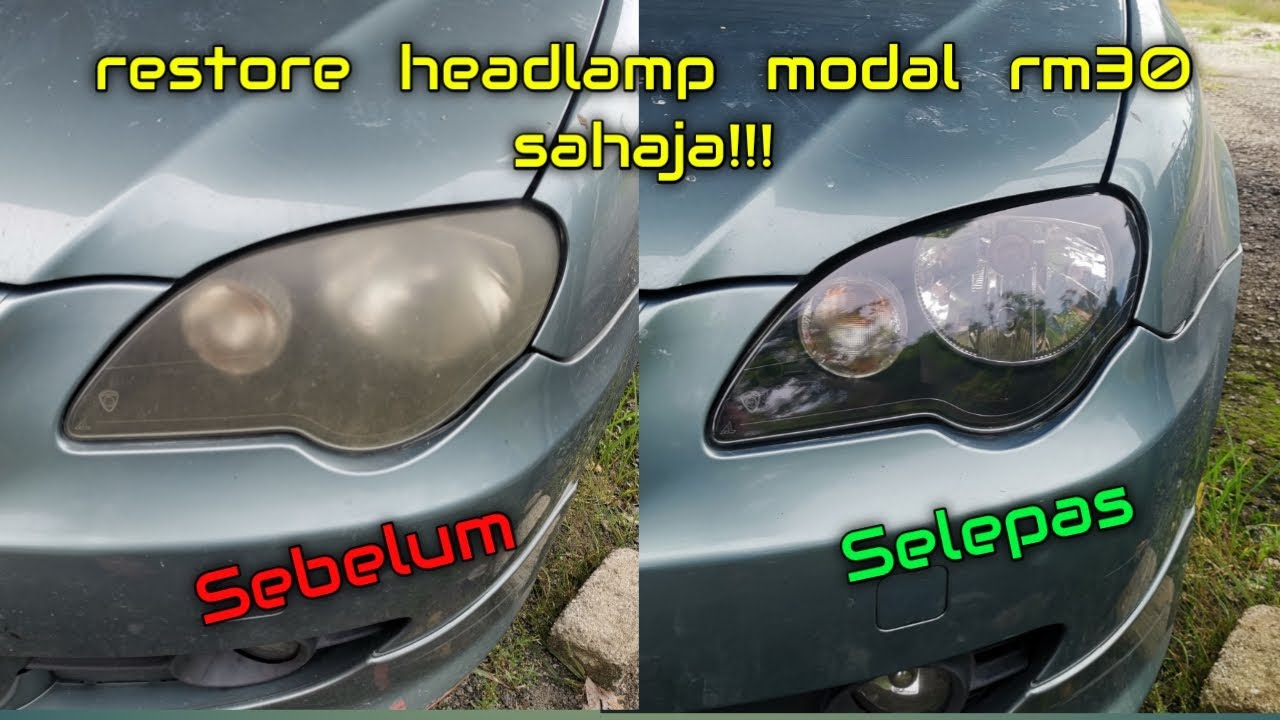 DIY restore headlamp proton persona