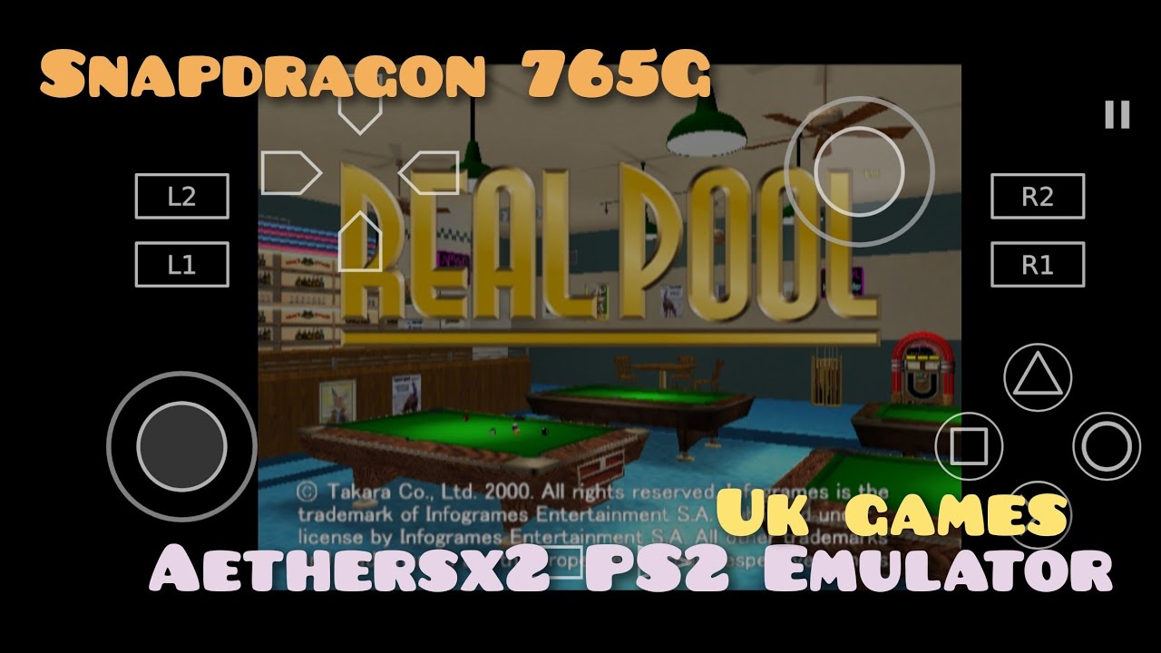 Real Pool | Aethersx2 PS2 Emulator | Android Snapdragon 765G | Gameplay
