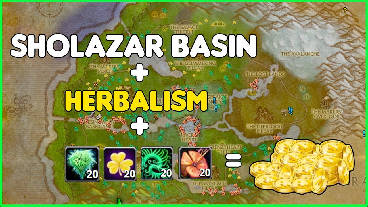 Sholazar Basin Herbalism - PRINTING GOLD - World of Warcraft wotlk classic