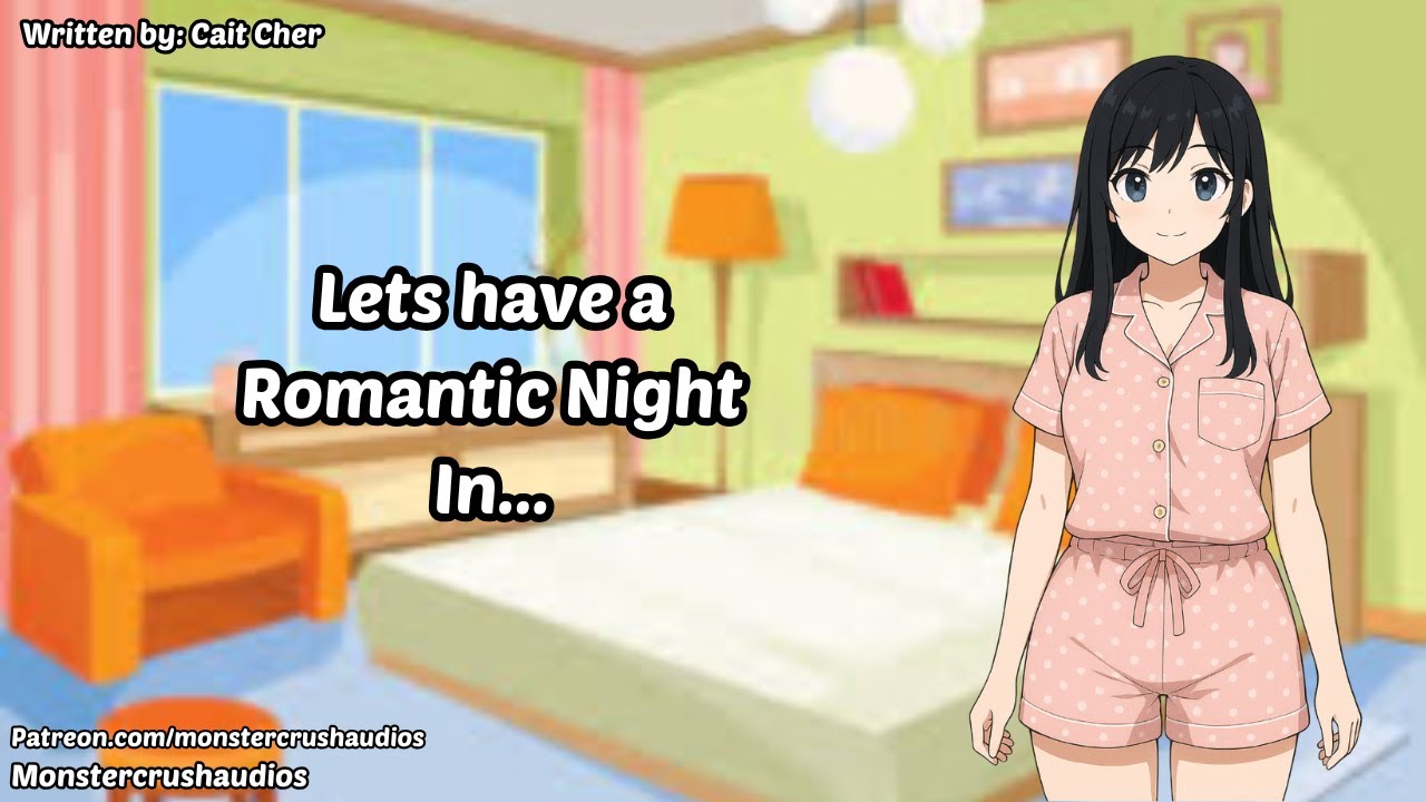 A romantic night at home [ASMR ROLEPLAY] [KISSING]