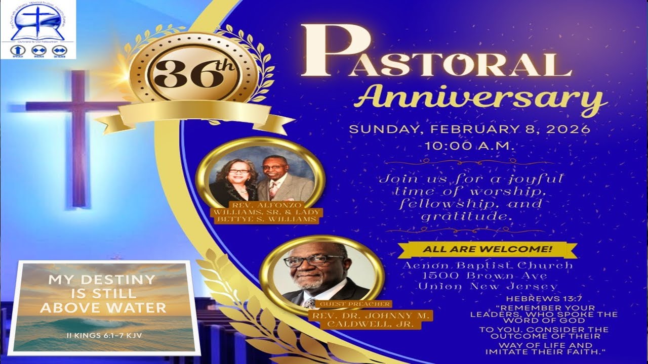 Worship Service - Sunday, February 8, 2026 - Pastor's 36th Anniv.
