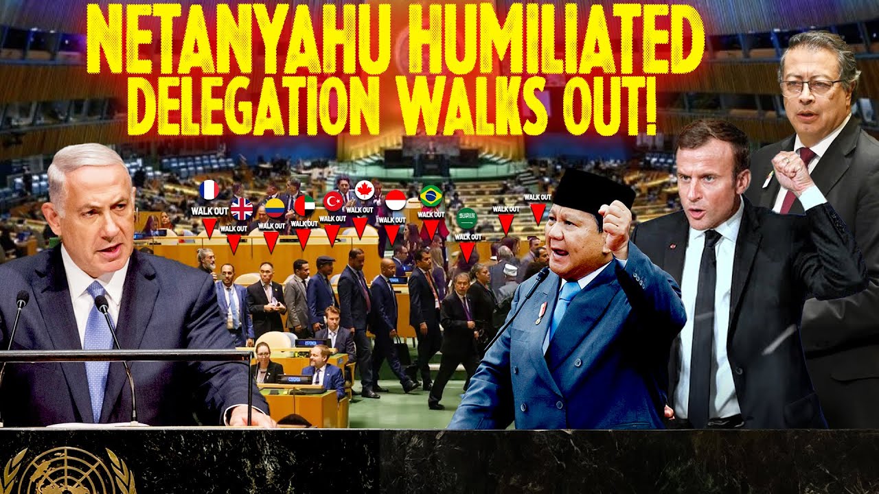 Ratusan Negara Walkout saat Netanyahu Pidato di PBB! 193 Delegasi Keluar, Israel Dipermalukan Dunia