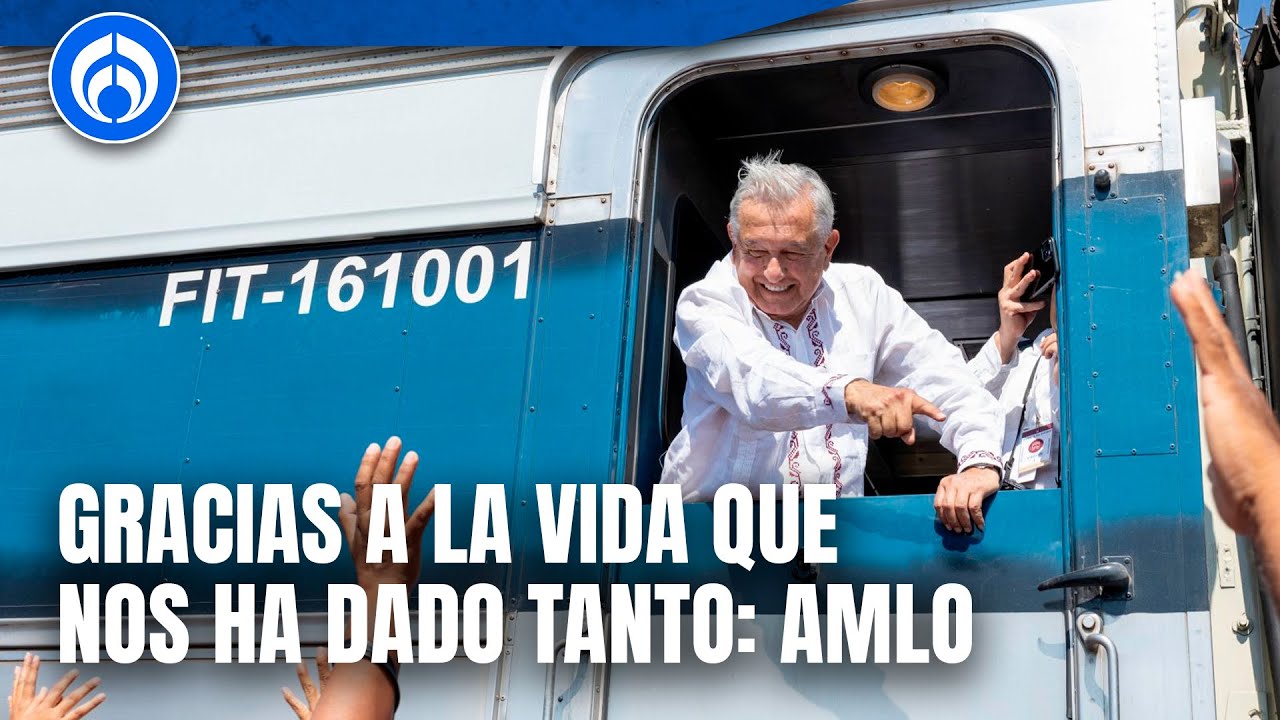 Así fue como AMLO hizo el recorrido inaugural del Tren Interoceánico