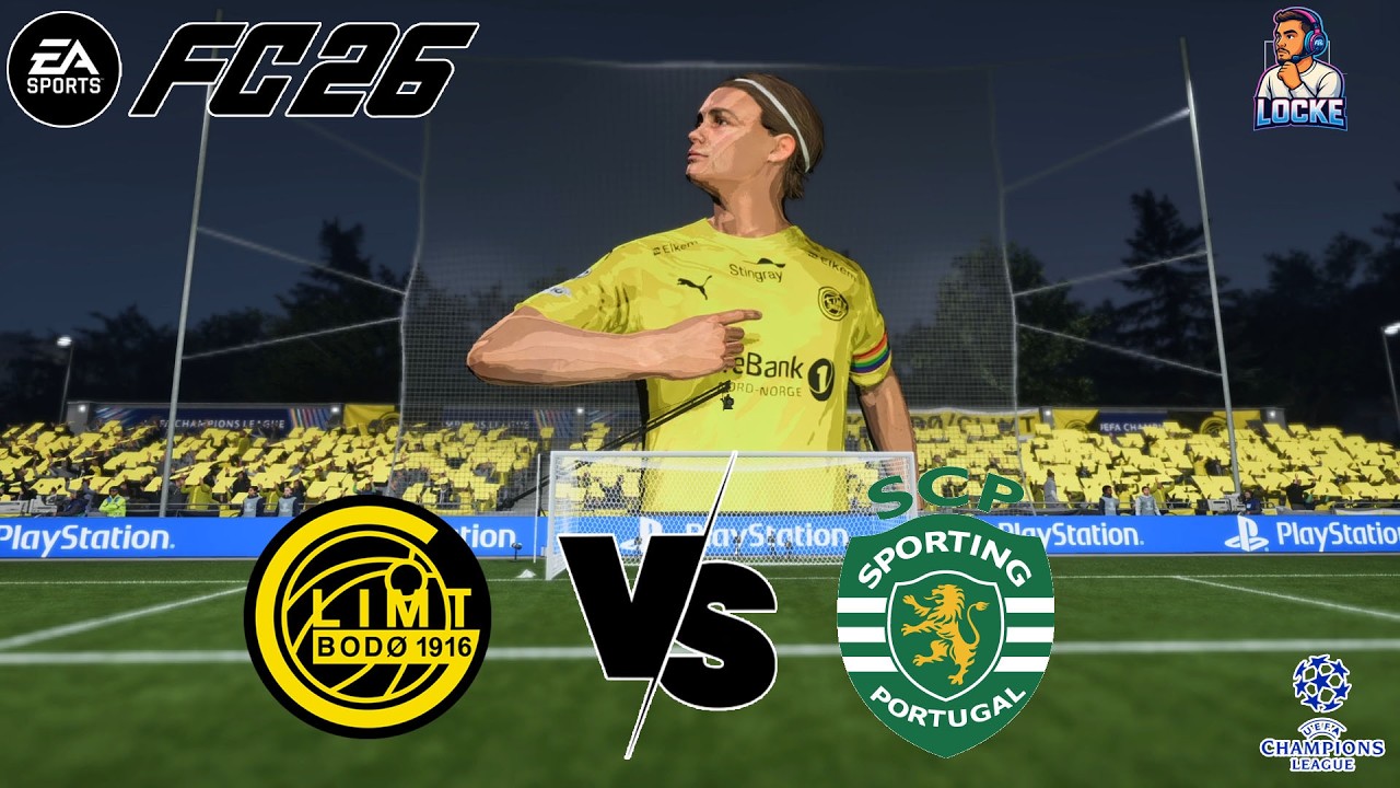 EA FC 26 | FK BODø/GLIMT X SPORTING | OITAVAS DE FINAL | JOGO DE IDA | CHAMPIONS LEAGUE