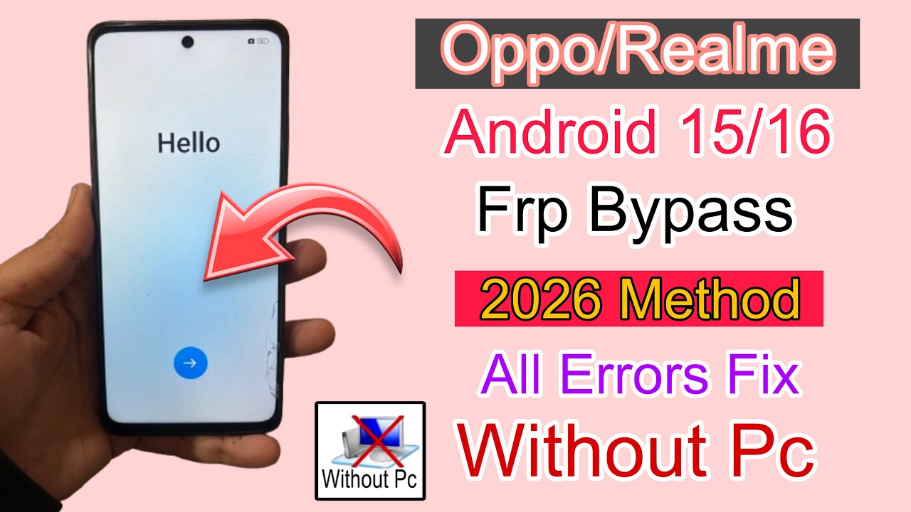 Game Over All OPPO Realme Oneplus | FRP BYPASS Android 15 | New Method 2026 | Without PC All Model