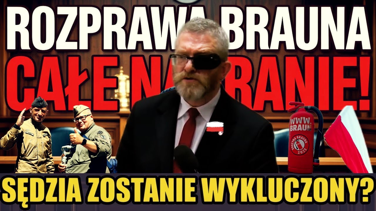 CAŁA ROZPRAWA BRAUNA - 8.12.2025  GRZEGORZ BRAUN WALCZY Z SYSTEMEM! Upolityczniony i Zawisły Sąd???!