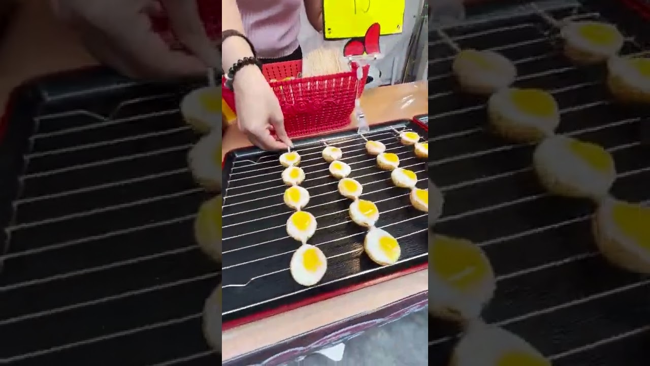 Thailand Famous Bird Eggs Fried