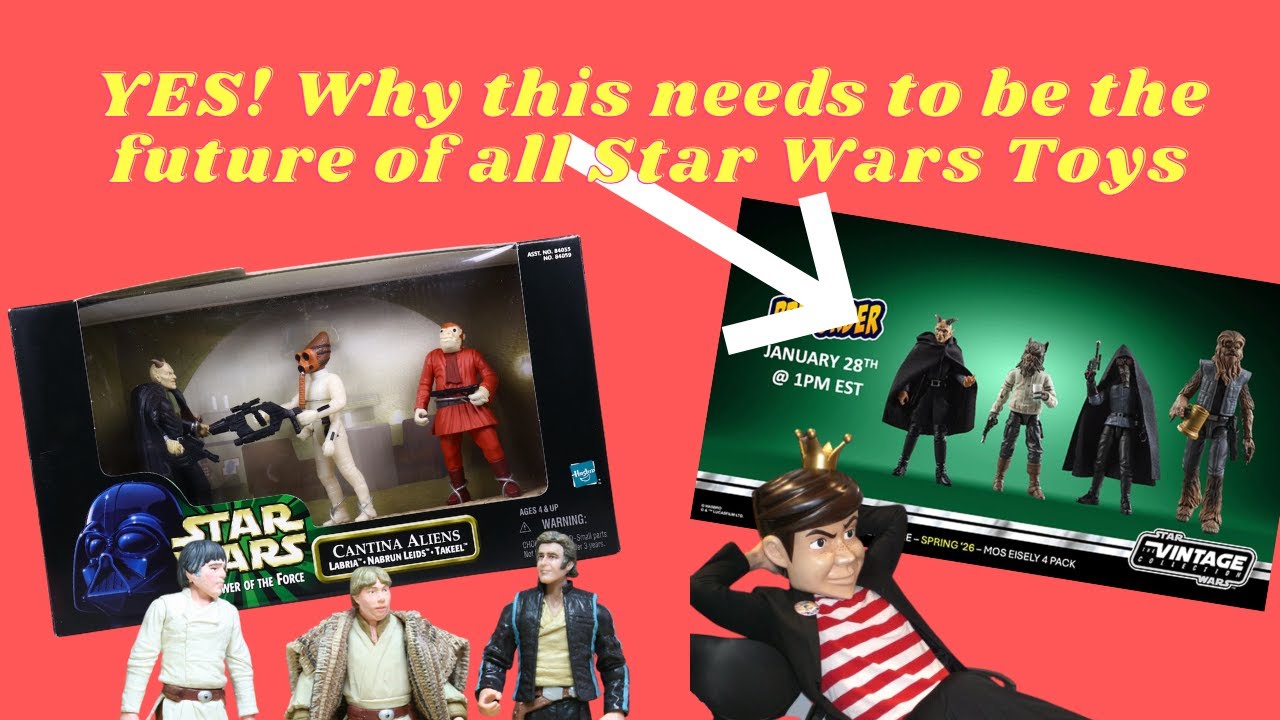 How Star Wars Hasbro can fix distribution & selection; Online fully tooled 4-pack, this is the way.