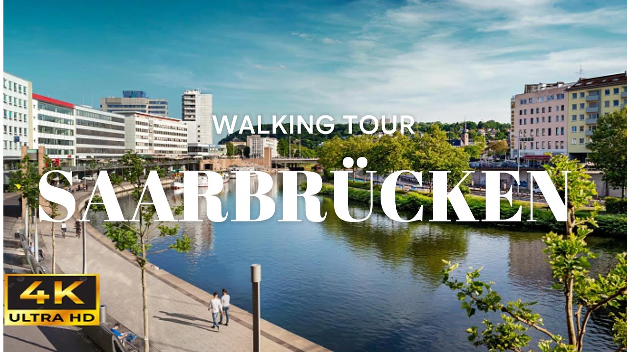 Saarbrücken, Germany in 4k HDR   walking tour DOLBY VISION