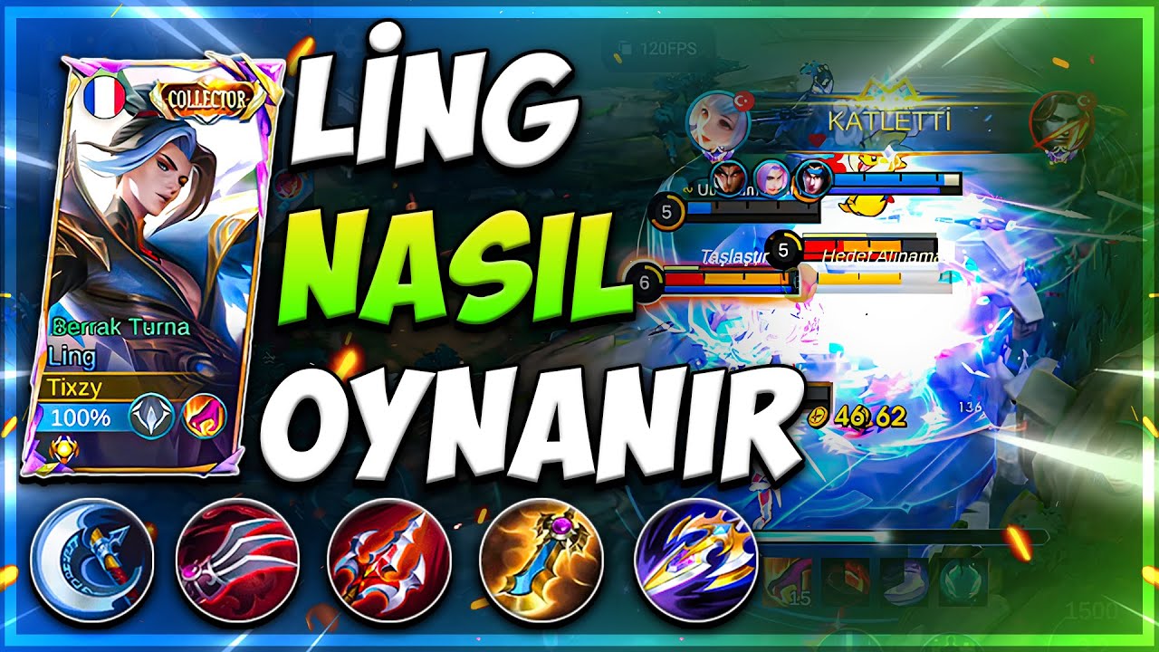 LİNG NASIL OYNANIR ? | LİNG ÖĞRETİCİ - KOMBOLAR - BUİLD - HIZLI BIÇAK TOPLAMA | MOBİLE LEGENDS