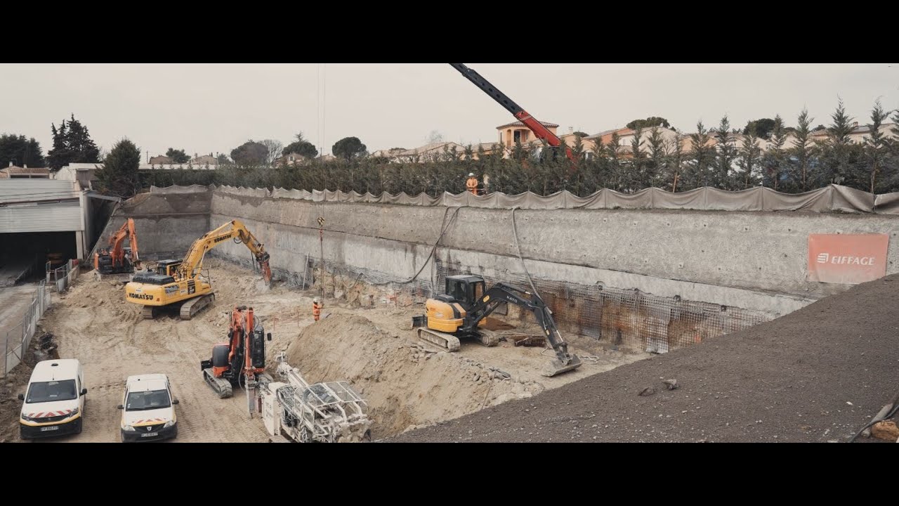 [Chantier] Nos &eacute;quipes Fondations agrandissent le centre commercial du Pertuis - Eiffage G&eacute;nie Civil