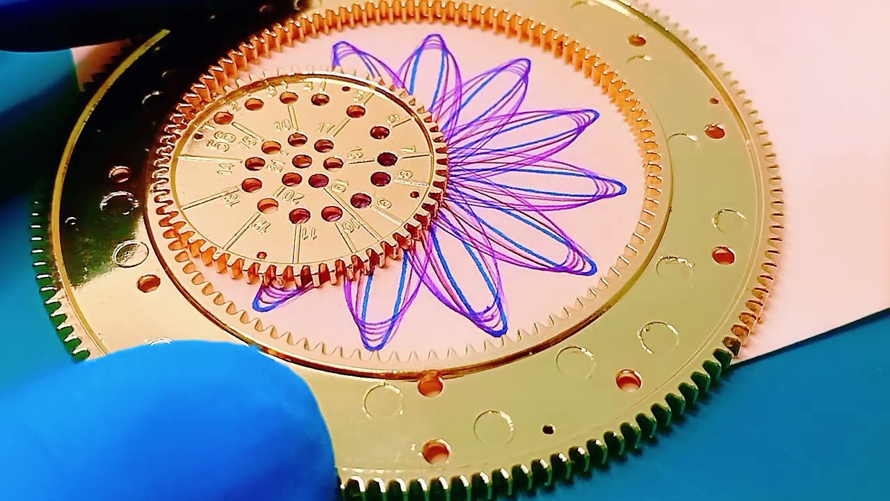 Amazing Spirograph 👏 🤩 METAL SPIROGRAPH #satisfying #diyart #art #youtube 
