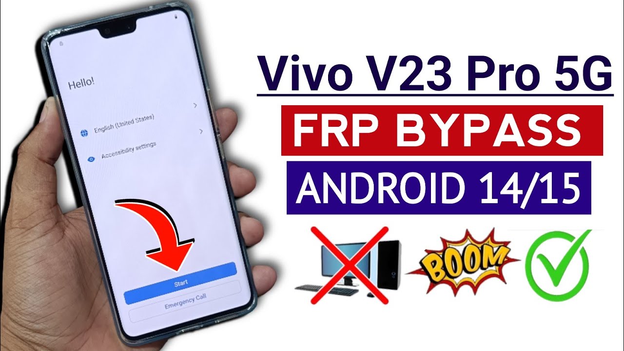 Vivo V23 Pro 5G FRP Bypass Android 14/15 || New Trick 2025 || Vivo (V2132) Google Account Bypass ||