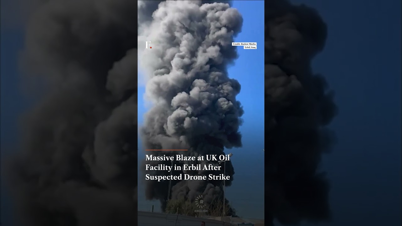 Massive Blaze at UK Oil Facility in Erbil After Suspected Drone Strike | N18G