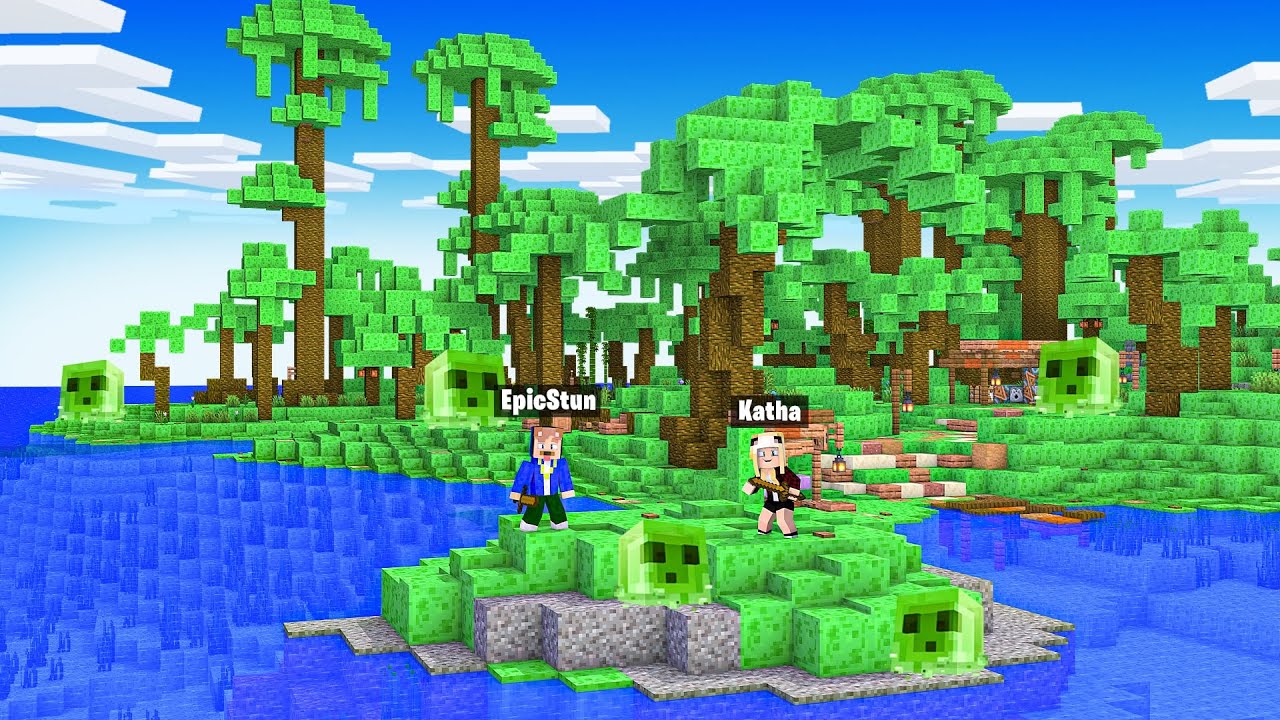 100 TAGE AUF EINER SLIME INSEL ÜBERLEBEN!