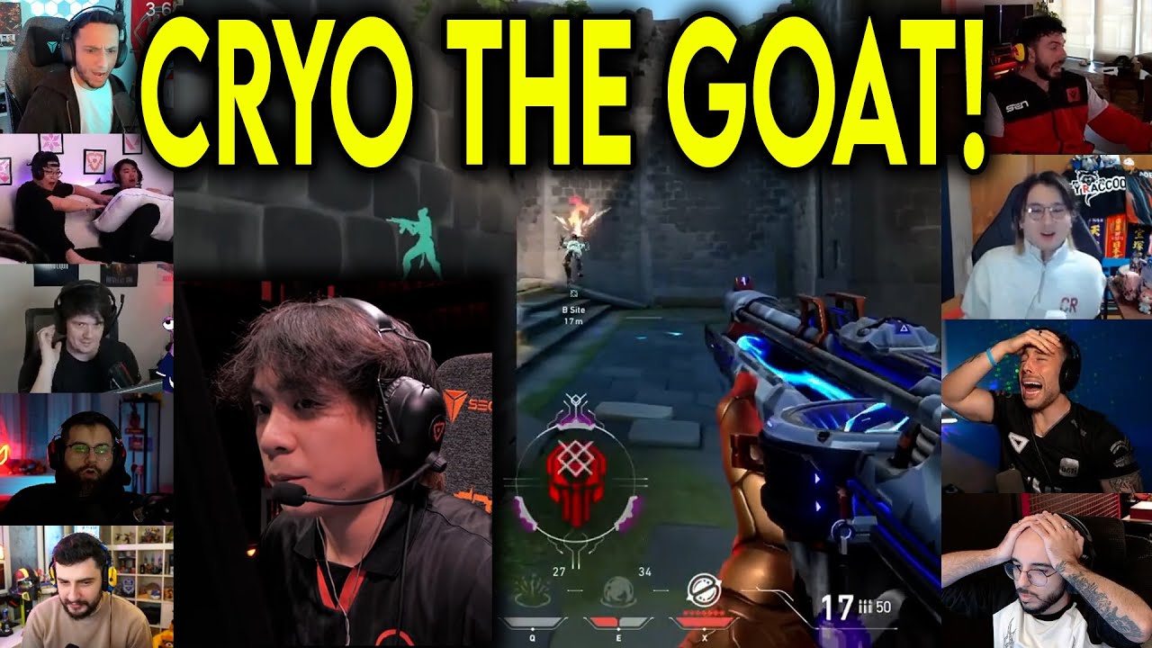 Valorant Streamers Reacts To 100T Cryo Insane 4k CLUTCH Against LOUD In VCT