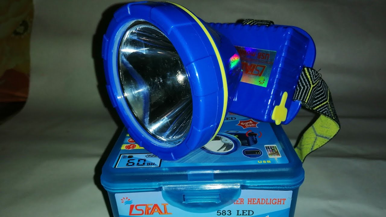 Đ&egrave;n đội đầu Led Th&aacute;i Lan 583 | M&agrave;n h&igrave;nh led hiện thị th&ocirc;ng tin C&oacute; hộ trợ sạc pin điện thoại di động