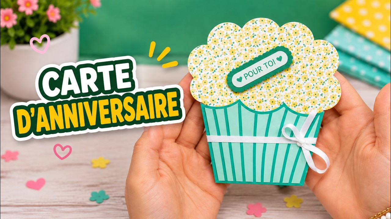 comment faire une carte d'anniversaire et d'invitation facile et rapide, la pause détente