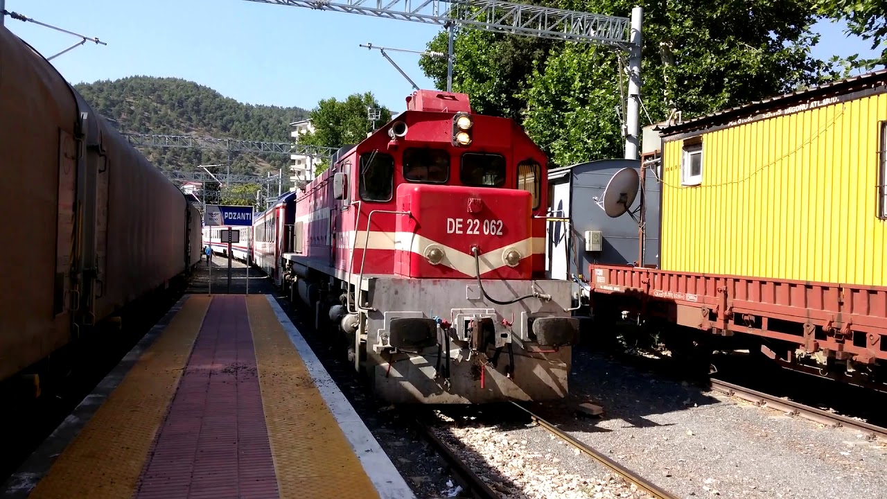DE22062 Toros Ekspresi, Pozantı Gar / Taurus Express, EMD/GM – G26CW-2 Pozantı Railway Station