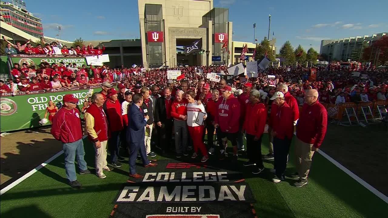 A SPECIAL moment for Lee Corso as TODAY is declared his day in Bloomington 🥹❤️ | College GameDay