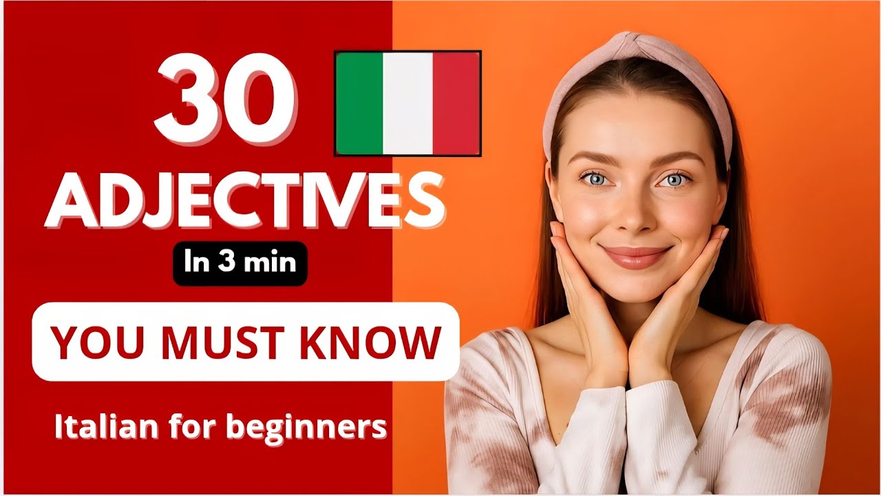 30 Opposite Adjectives in Italian for Beginners | Learn with Audio Practice🗣🇮🇹 #learnitalian 