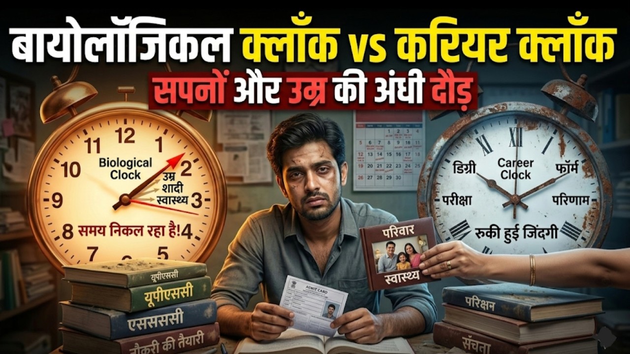 बायोलॉजिकल क्लॉक vs करियर क्लॉक: सपनों की दौड़ में पिसता  युवा |The Silent Struggle of India's Youth