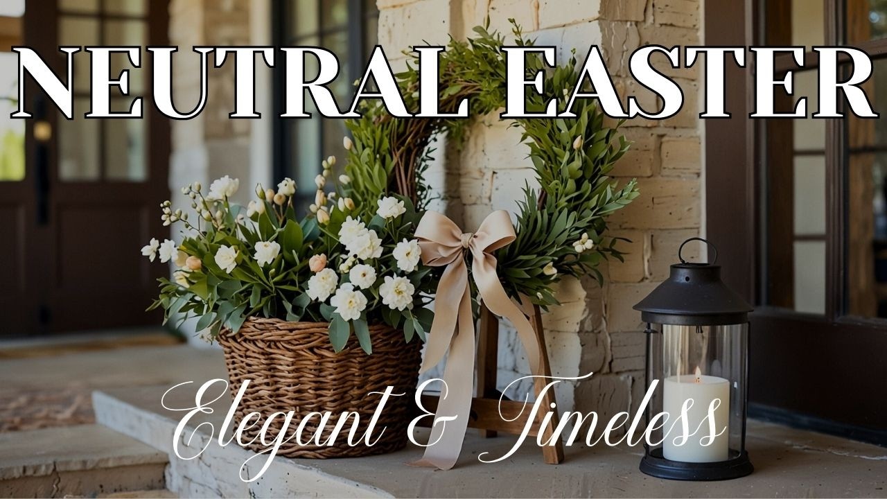 Neutral Easter Decor Ideas 2025 | Elegant & Timeless Spring Home Styling