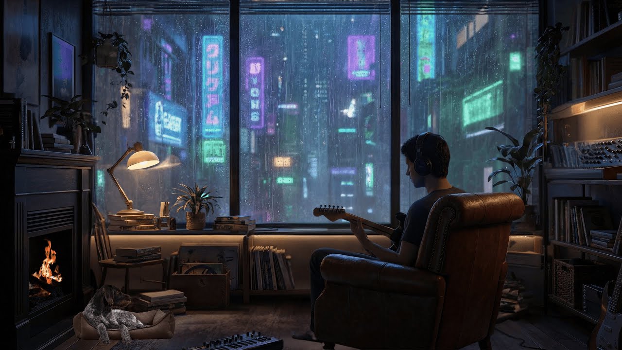 Rainy Night City Ambient — Cosy Late-Night Focus Session