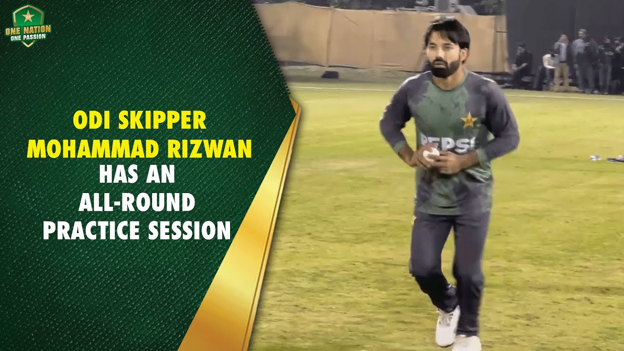Our ODI skipper Mohammad Rizwan has an 𝑎𝑙𝑙-𝑟𝑜𝑢𝑛𝑑 practice session | PCB | MA2A