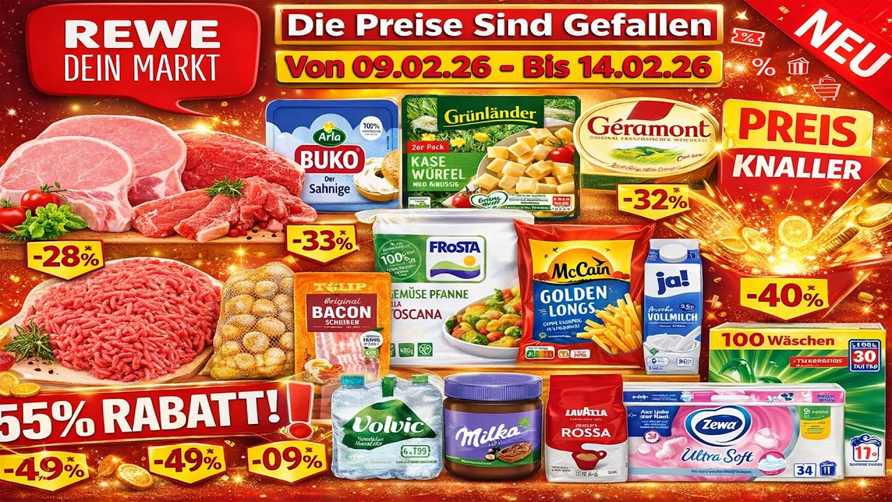 REWE Werbung Prospekt | Gültig von 09.02.2026