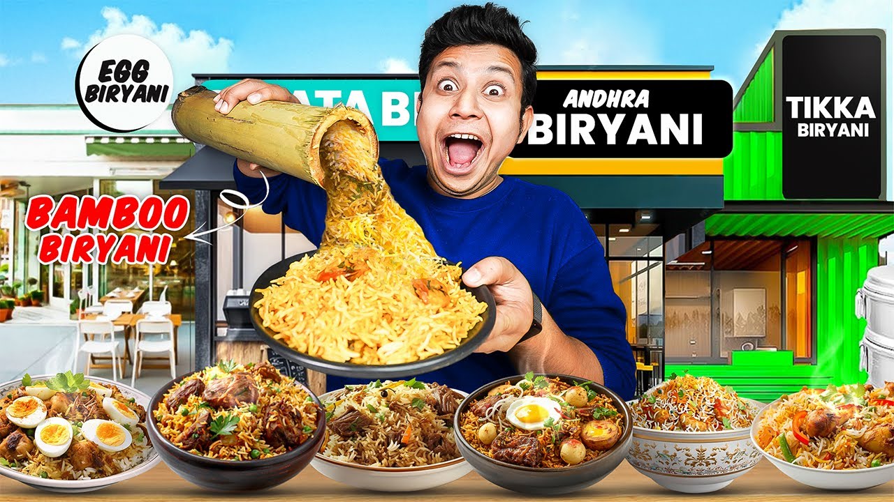 I Ordered Every CHICKEN, MUTTON, EGG & PRAWNS BIRYANI Available in my City!!!