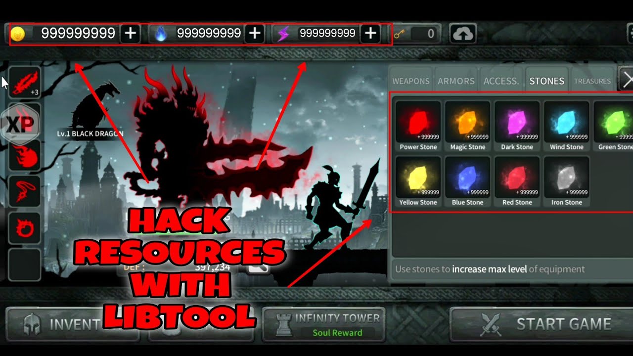 Взлом Dark Sword с помощью LibTool