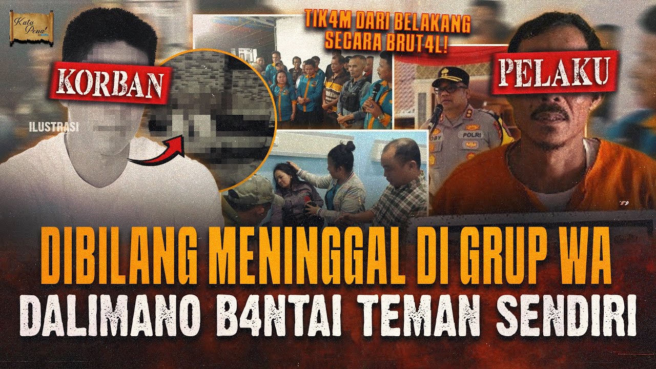 KESAL DIKABARI TELAH MENINGGAL DI GRUP WA ! BERAKHIR H4BISI TEMAN HINGGA TEW4S !
