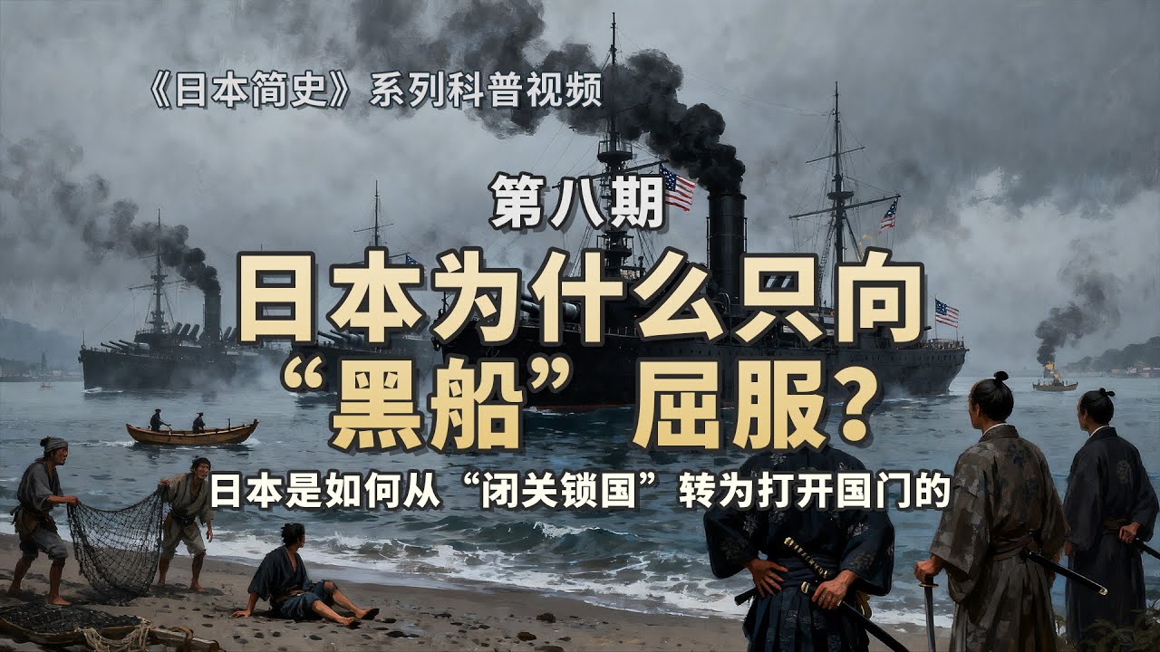 开国：日本为什么只向“黑船”屈服？|《日本简史》第八期