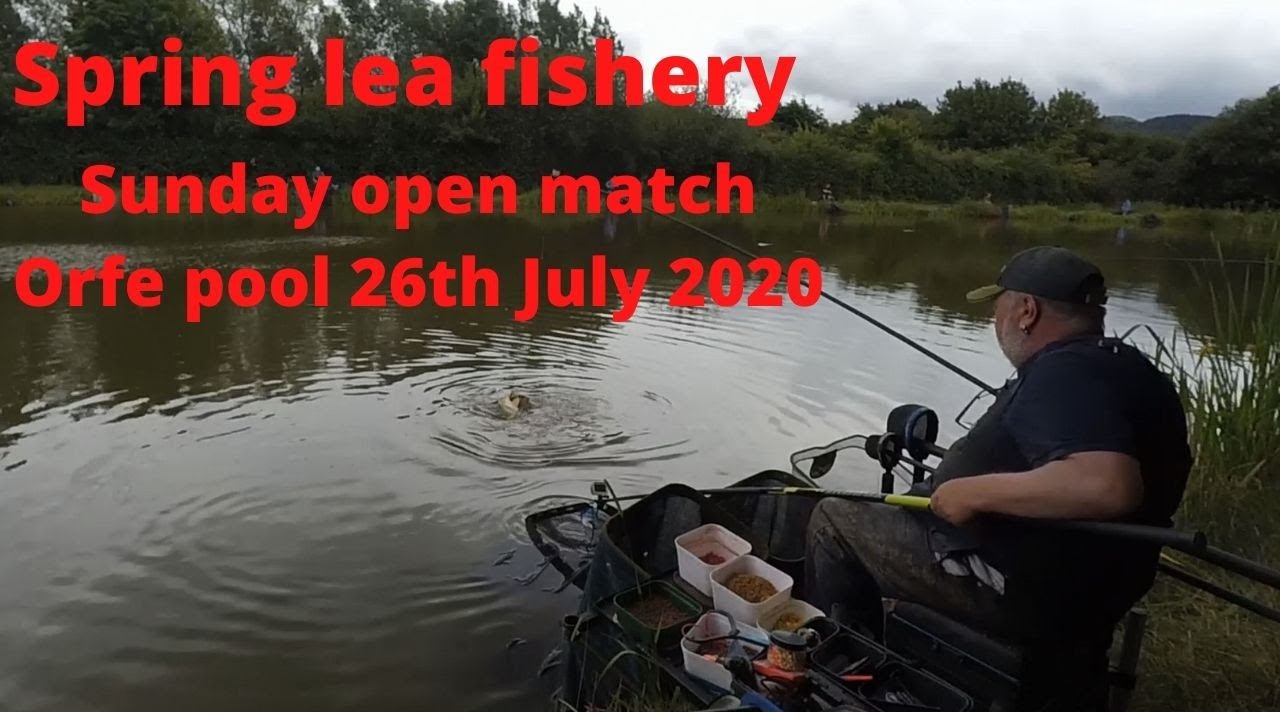 Spring lea open fishing match Orfe pool 26th July 2020