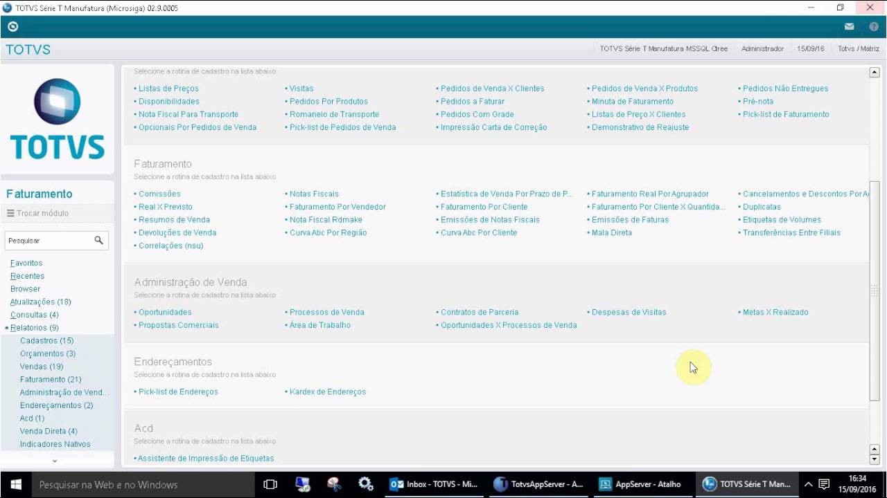 RELATÓRIOS E CONSULTAS V12