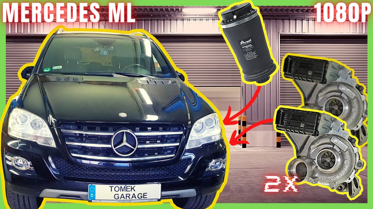 Mercedes ML 450CDI V8-W164  Wymiana Turbosprężarek, Naprawa Airmatica #GrubaNaprawa