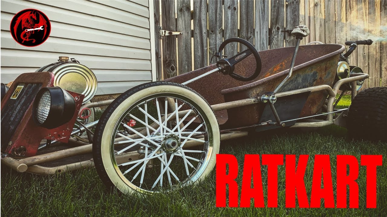 First ride video of the Rat Rod Go Kart build, RATKART hits the streets!