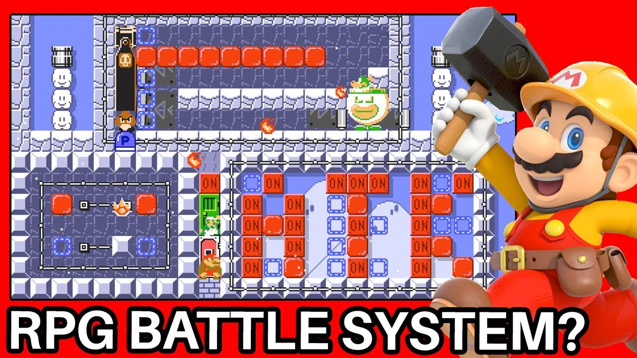 An Amazing RPG Battle System Simulator Designed in Super Mario Maker 2
