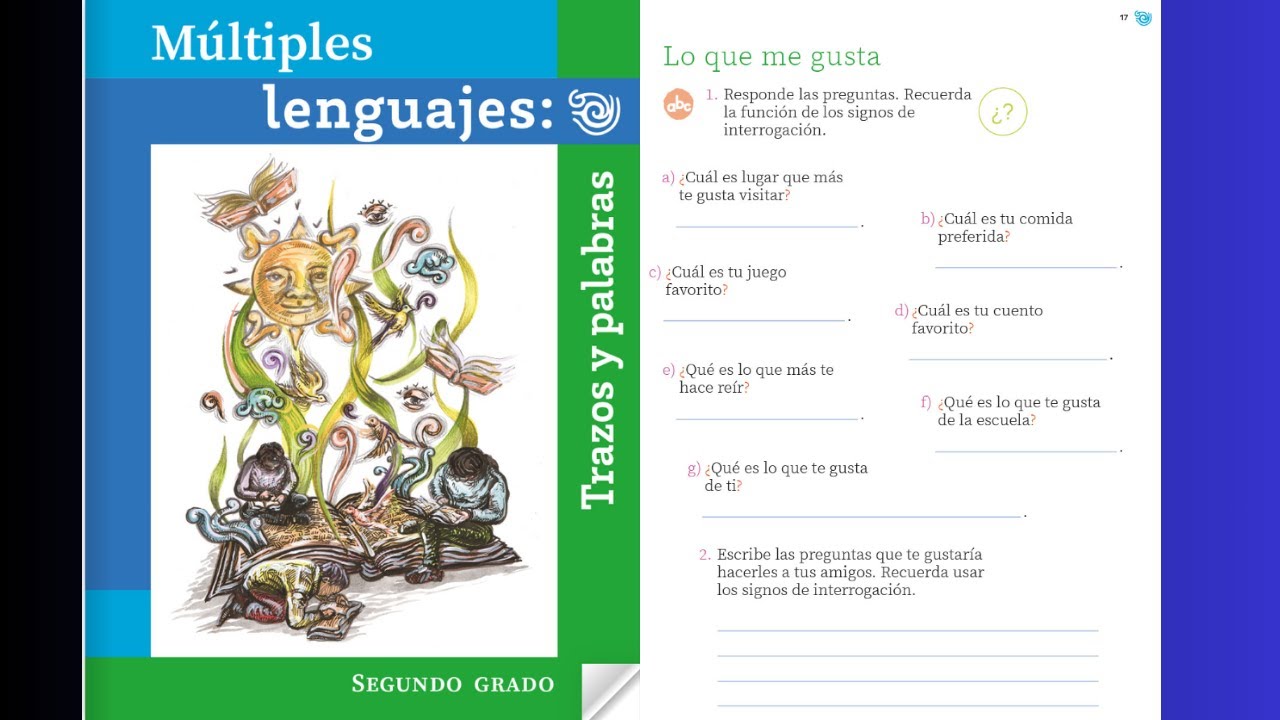 Múltiples lenguajes: trazos y palabras página 17 │Lo que me gusta