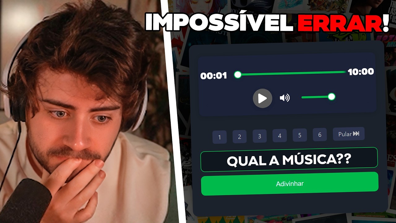 cellbit foi DESAFIADO no QUAL A MÚSICA (JOGOS DIÁRIOS - 28/05)