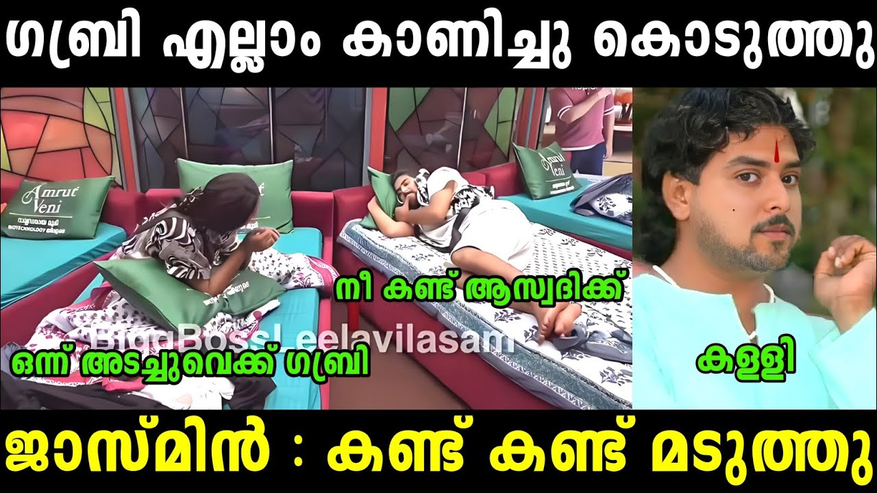 നീ എല്ലാം കണ്ടോ 😂 | Jasmine Gabri | Bigboss malayalam | Troll malayalam |