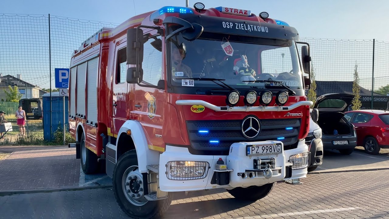 [TRĄBY] PROBLEMATYCZNY WYJAZD DO POŻARU 337[P]71 GBARt 4,3/16 Mercedes Atego/Bocar - OSP Zielątkowo!