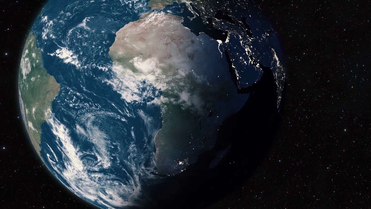 CGI version of Earth viewed from outer space.
