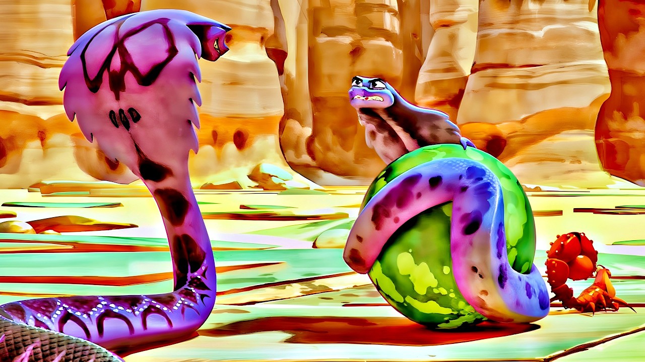 Ce SERPENT doit TRAVERSER un DÉSERT pour affronter des ANIMAUX FÉROCES et LIBÉRER son ESPÈCE